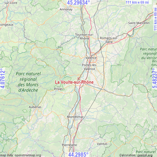 La Voulte-sur-Rhône on map