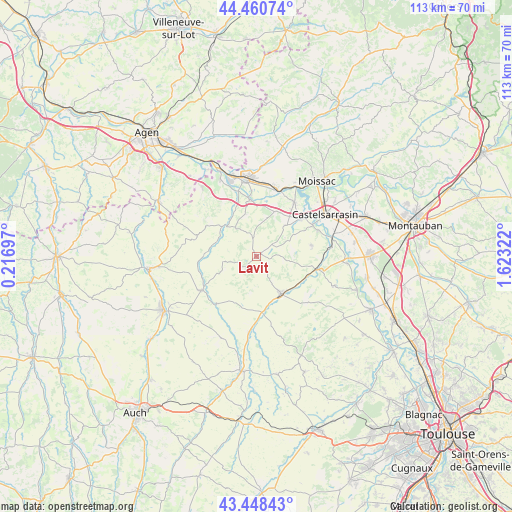 Lavit on map