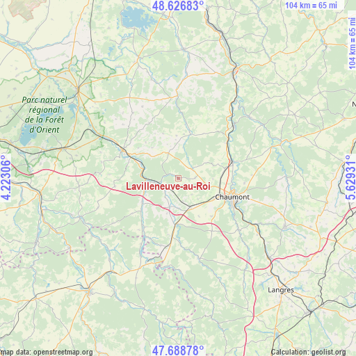 Lavilleneuve-au-Roi on map