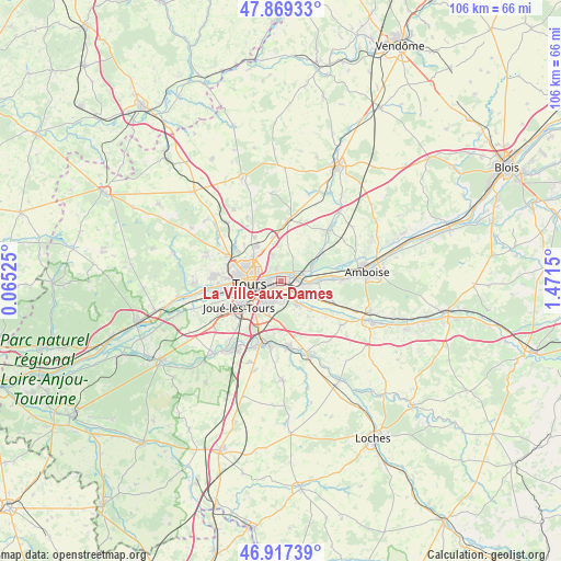 La Ville-aux-Dames on map