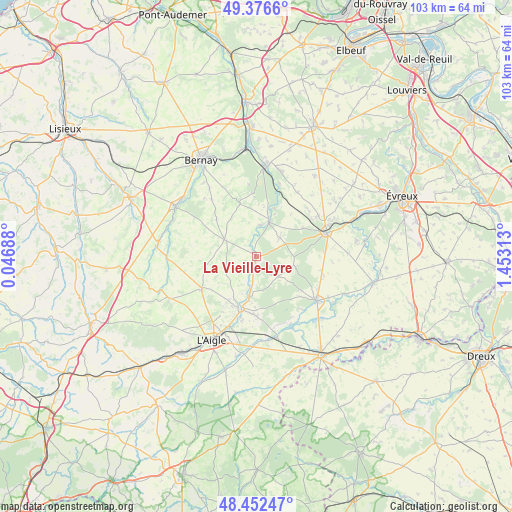 La Vieille-Lyre on map