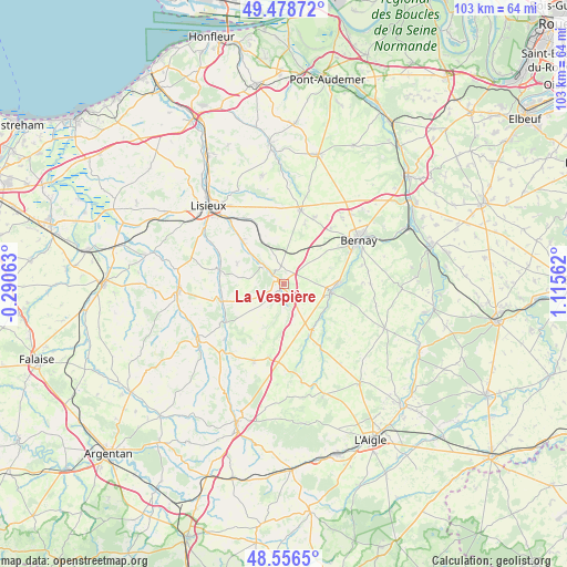 La Vespière on map