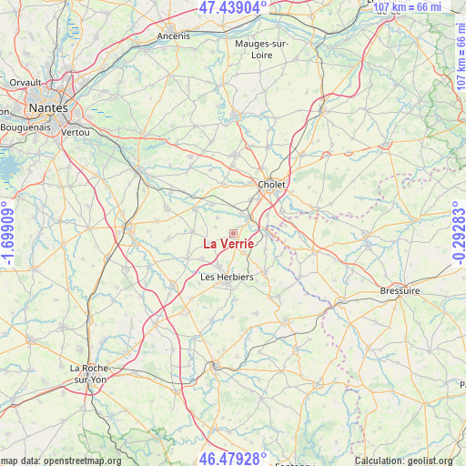 La Verrie on map