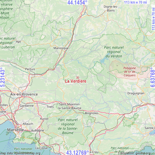 La Verdière on map