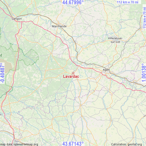 Lavardac on map