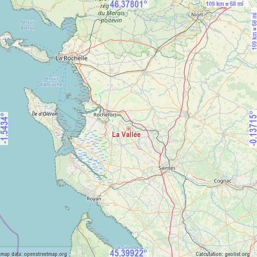 La Vallée on map