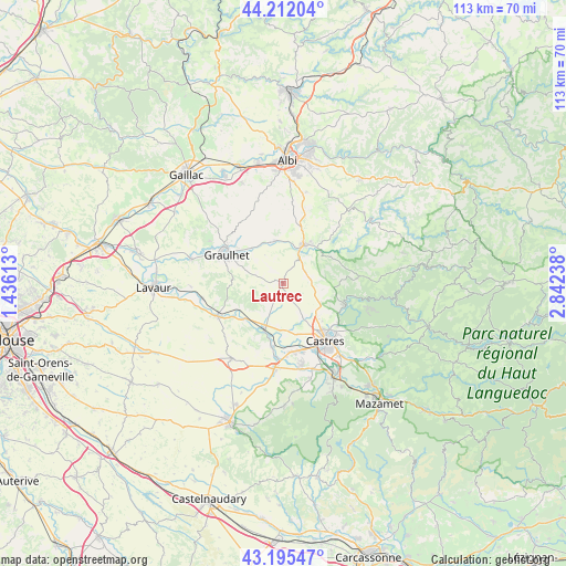 Lautrec on map