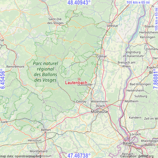 Lautenbach on map