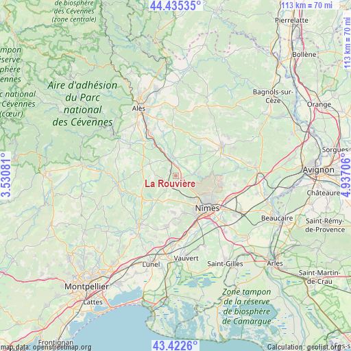 La Rouvière on map