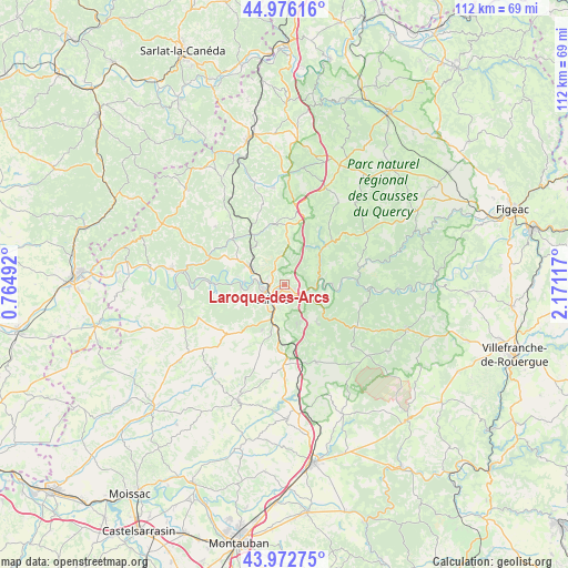 Laroque-des-Arcs on map