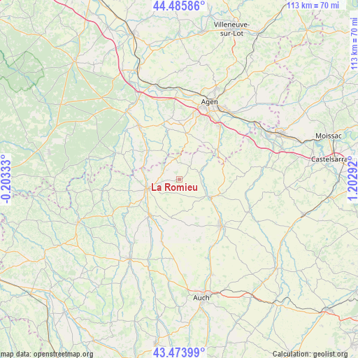 La Romieu on map