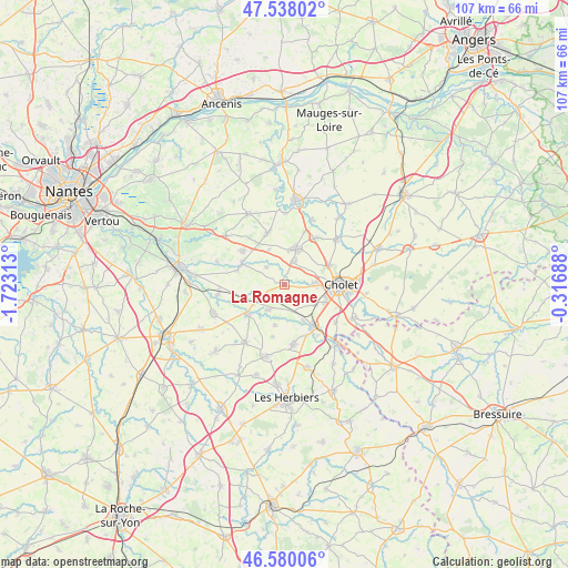 La Romagne on map