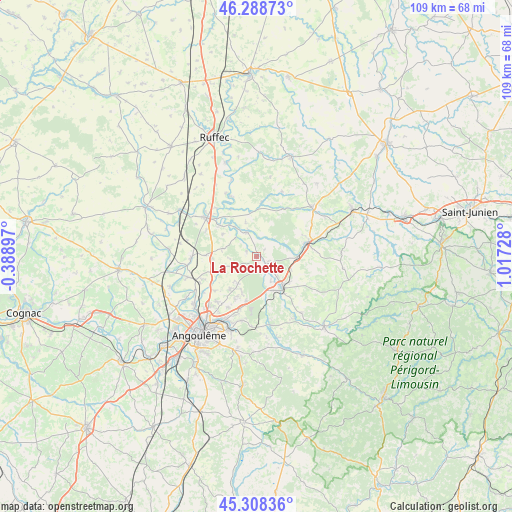 La Rochette on map