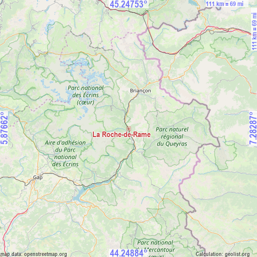 La Roche-de-Rame on map
