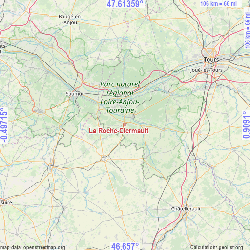 La Roche-Clermault on map
