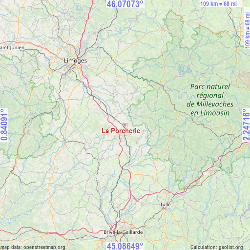 La Porcherie on map