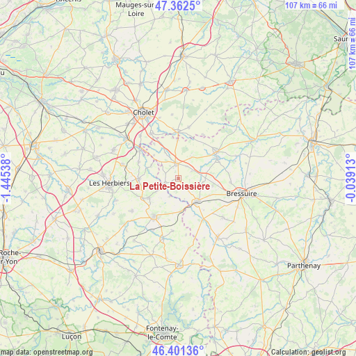 La Petite-Boissière on map