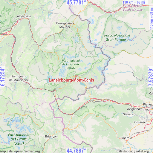 Lanslebourg-Mont-Cenis on map