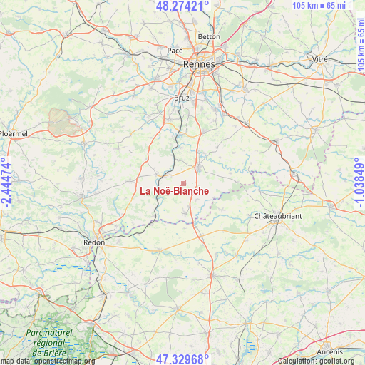 La Noë-Blanche on map