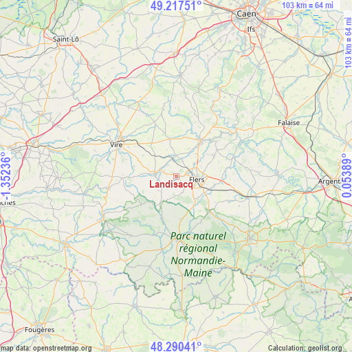 Landisacq on map