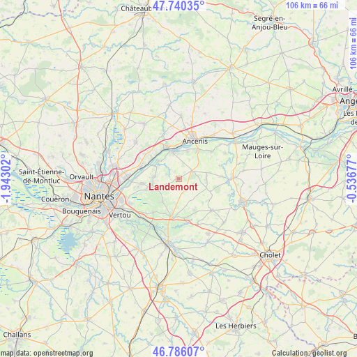 Landemont on map