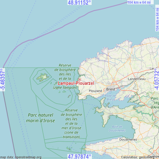 Lampaul-Plouarzel on map