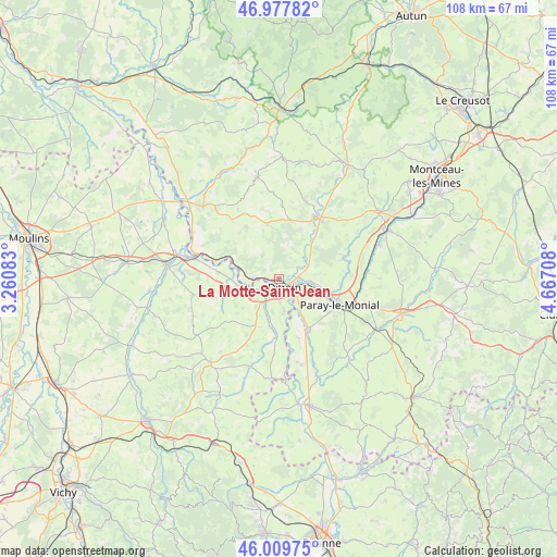 La Motte-Saint-Jean on map
