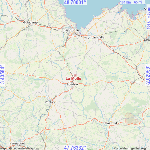 La Motte on map