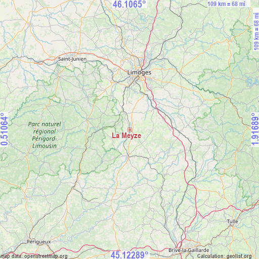 La Meyze on map