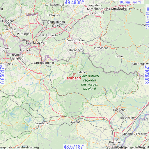 Lambach on map