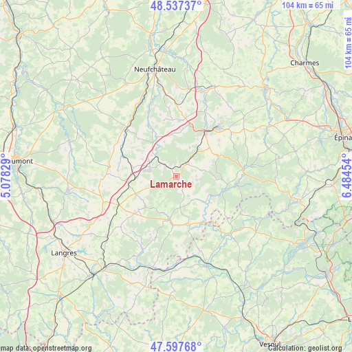 Lamarche on map