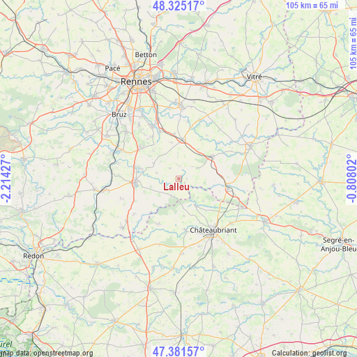 Lalleu on map