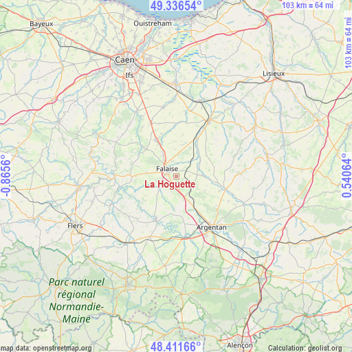 La Hoguette on map