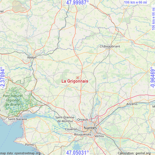 La Grigonnais on map