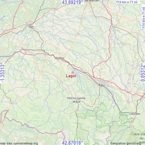 Lagor on map