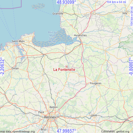 La Fontenelle on map