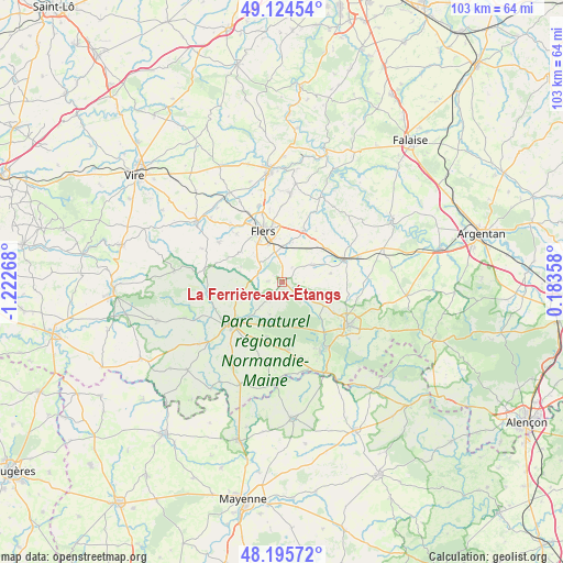La Ferrière-aux-Étangs on map