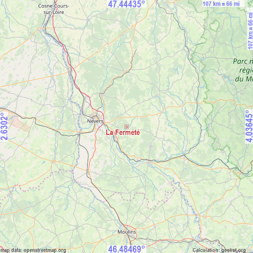 La Fermeté on map