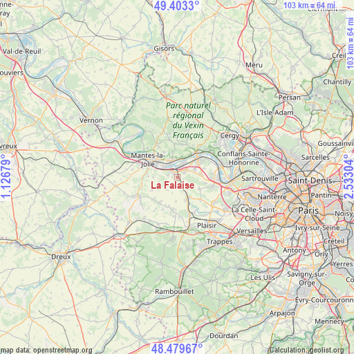 La Falaise on map