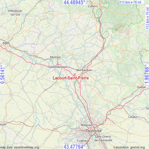 Lacourt-Saint-Pierre on map