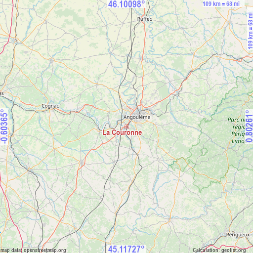 La Couronne on map