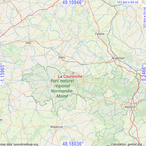 La Coulonche on map