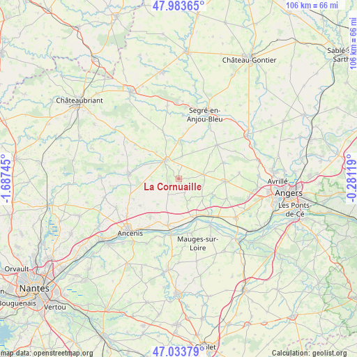 La Cornuaille on map