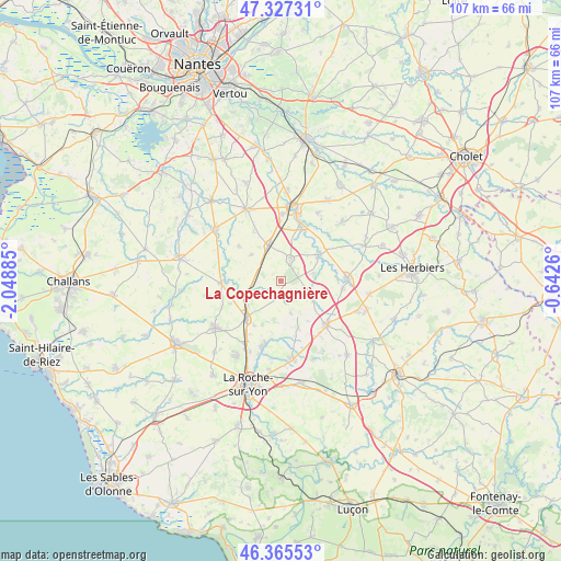 La Copechagnière on map