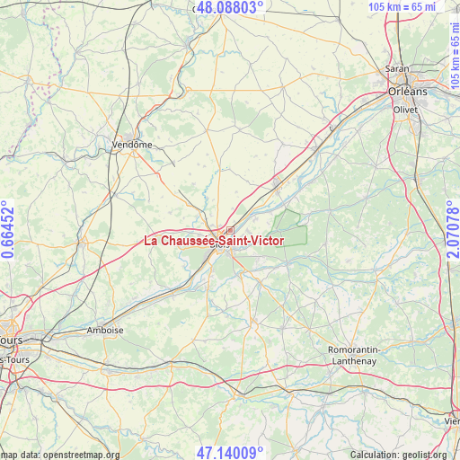 La Chaussée-Saint-Victor on map