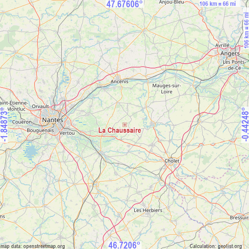 La Chaussaire on map