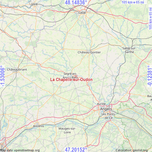 La Chapelle-sur-Oudon on map