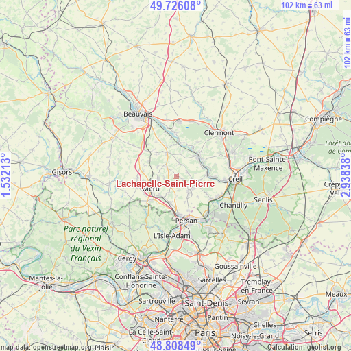 Lachapelle-Saint-Pierre on map