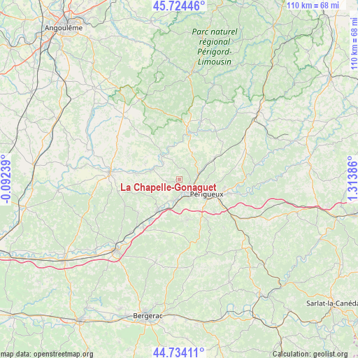 La Chapelle-Gonaguet on map