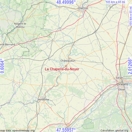 La Chapelle-du-Noyer on map
